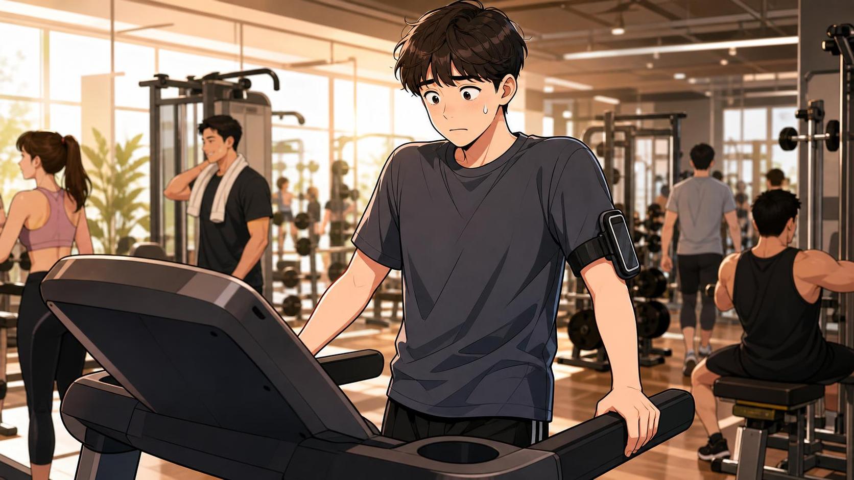 헬스장 첫날 대참사