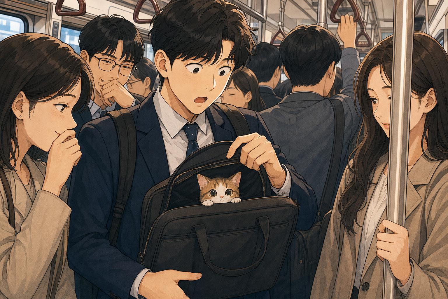 가방 안에서 울린 의문의 야옹