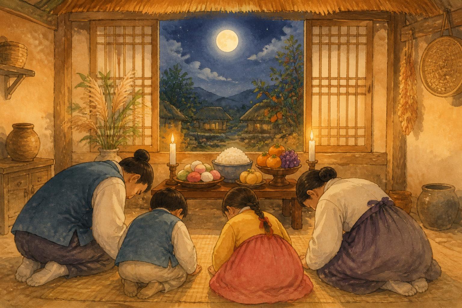 조상님께 올린 감사의 밥상